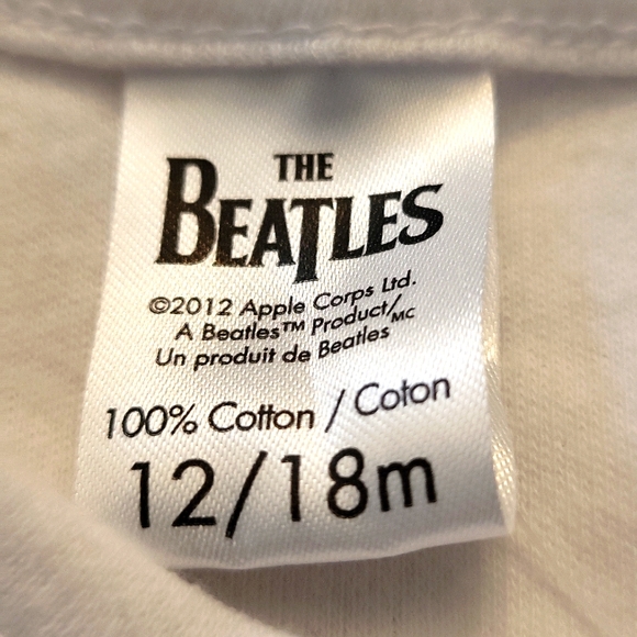 NWT Beatles white long sleeve onesie/bodysuit - Picture 2 of 4